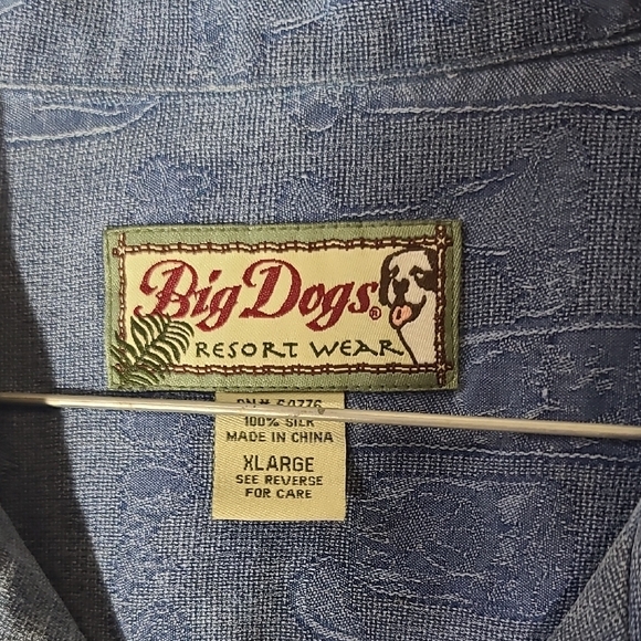 Big Dogs Blue Casual Button Down Shirt - Picture 2 of 10